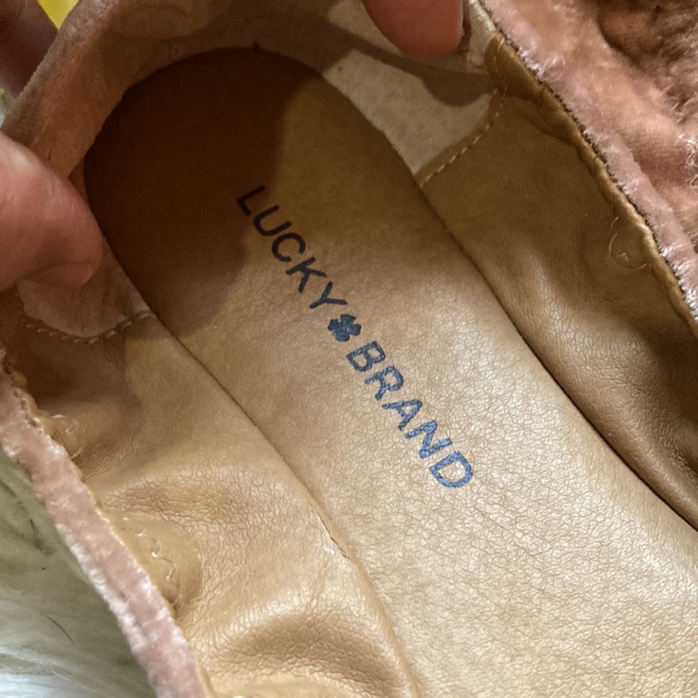 Lucky Brand Velvet Ballet Flats in Dusty Rose - Picture 4 of 4
